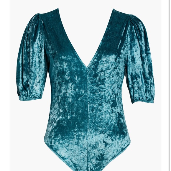 BNWT! FREE PEOPLE “DON’T YOU WISH” BODYSUIT in Deep Teal - Picture 4 of 5